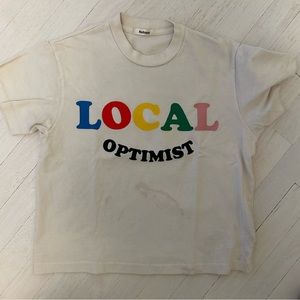 *Stained* Mad Happy Local Optimist Shirt Size Small